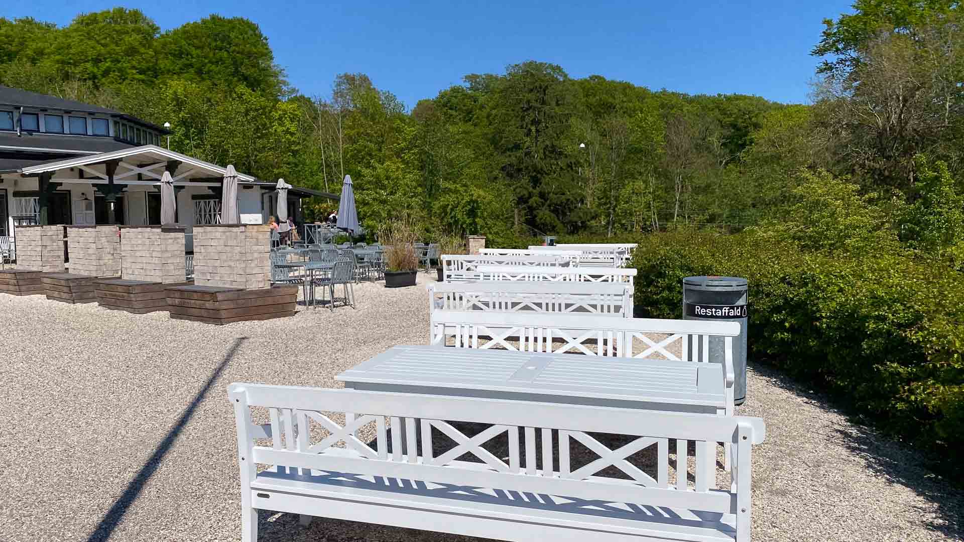 Restaurant Skyttehuset i Vejle har et stort område i naturen.
