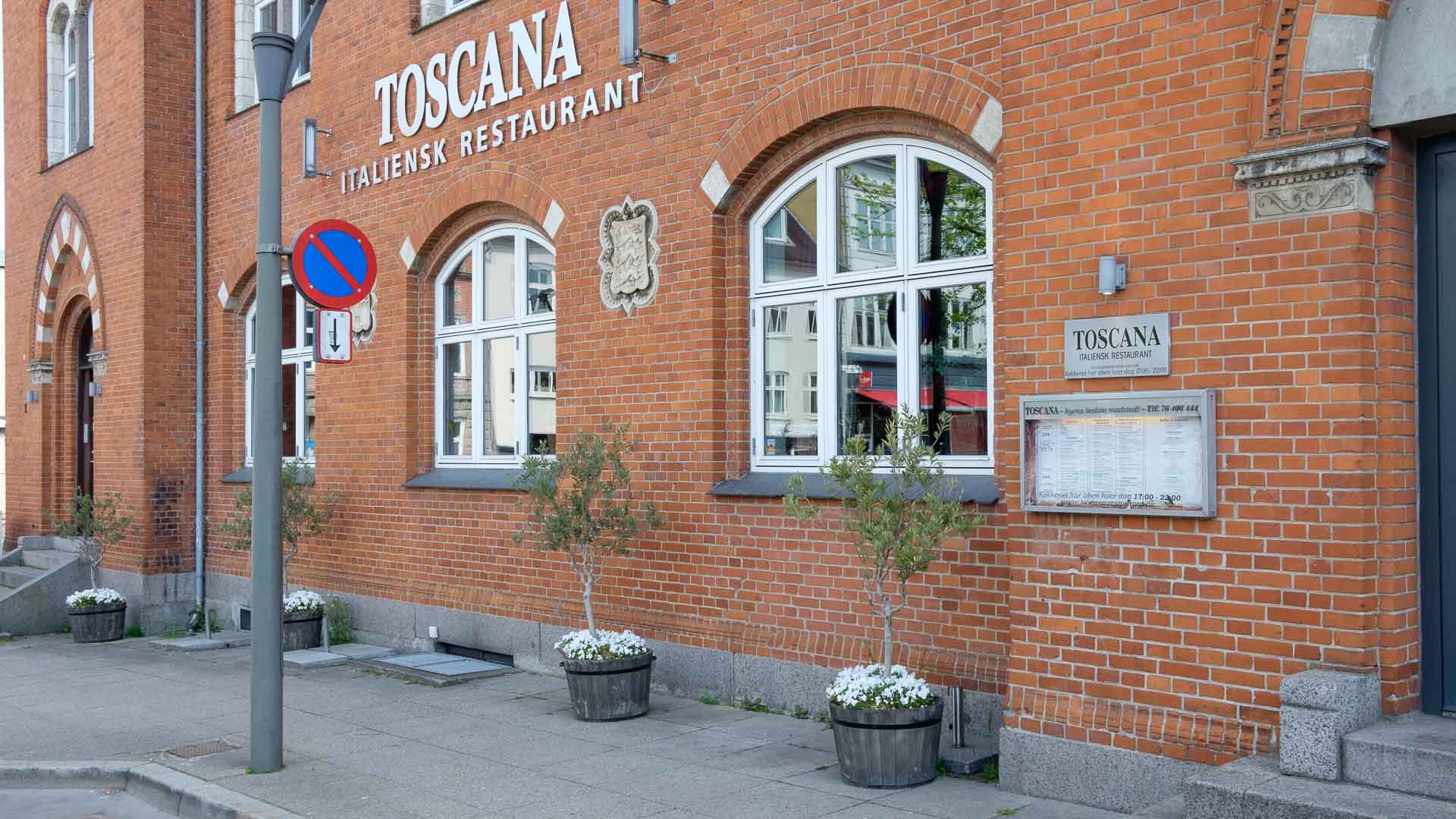 Facaden til Restaurant Toscana i Vejle