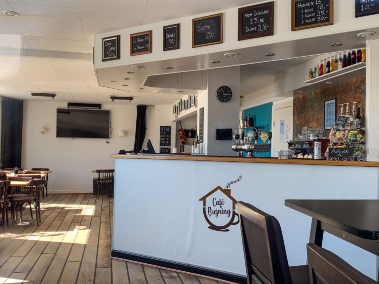 Bare hos Cafe Brejning er pænt stor.