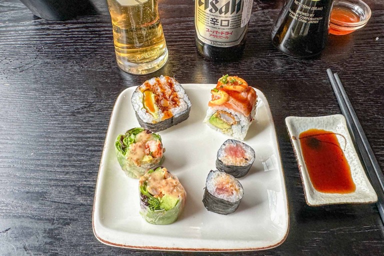 Gode sushi hos Nara Sushi på Dæmningen i Vejle.