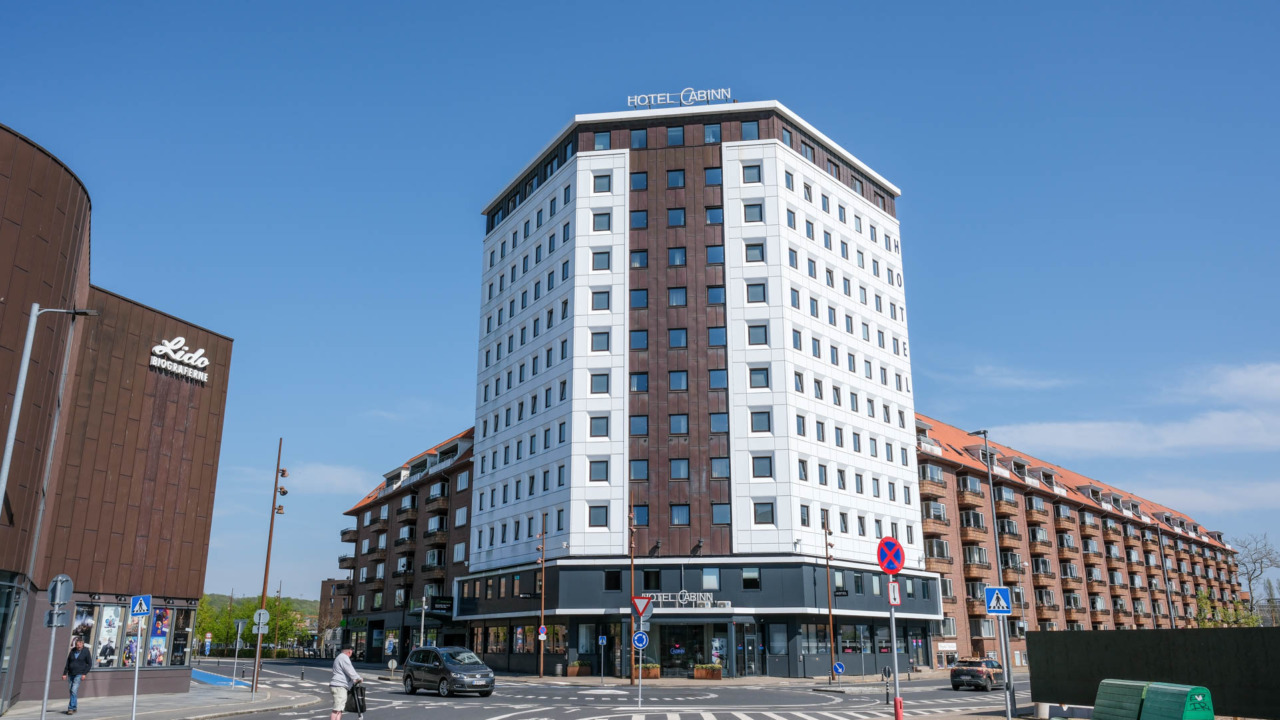 Hotel CABINN ligger centralt i Vejle