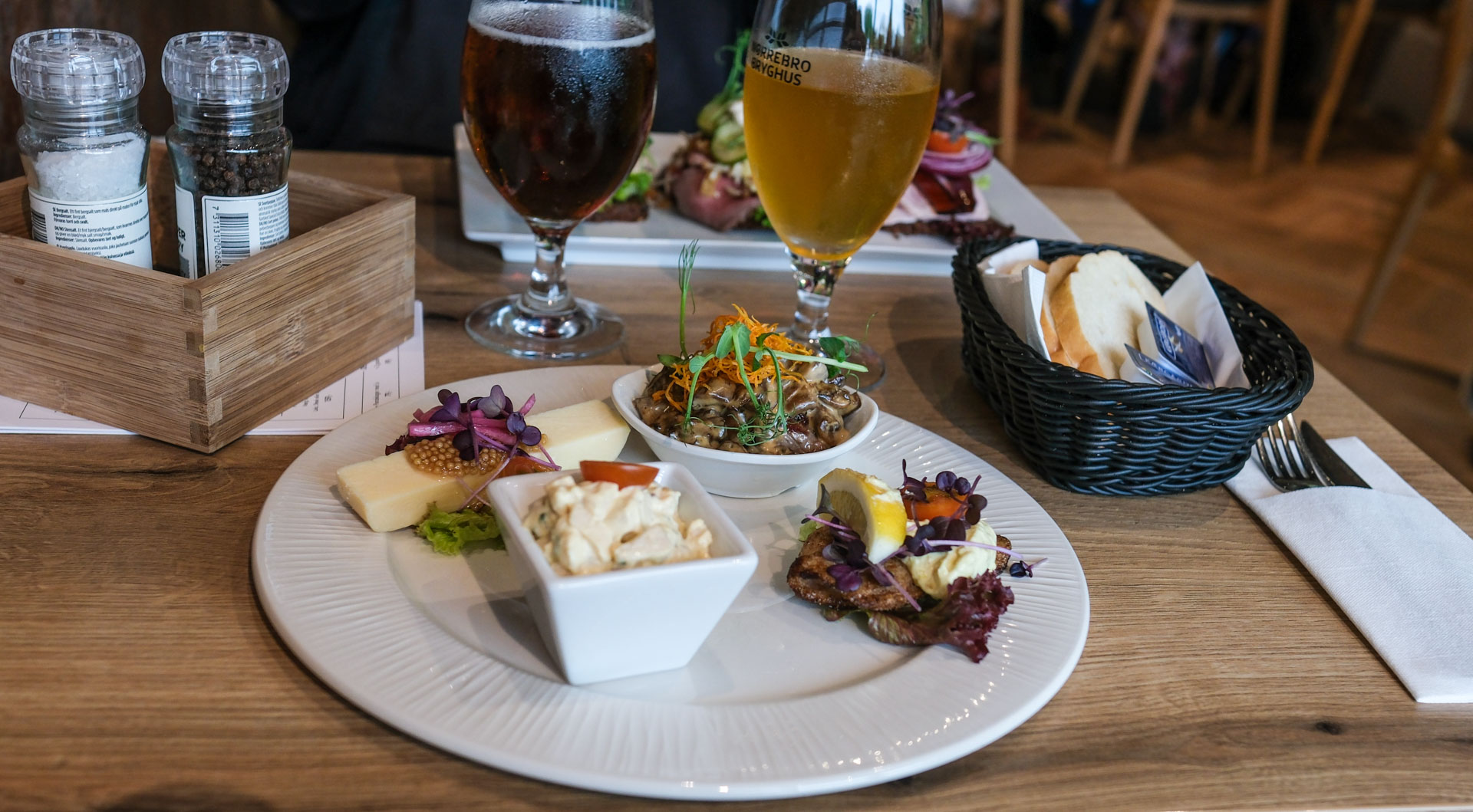 Frokostplatte hos Restaurant ved åen i Vejle