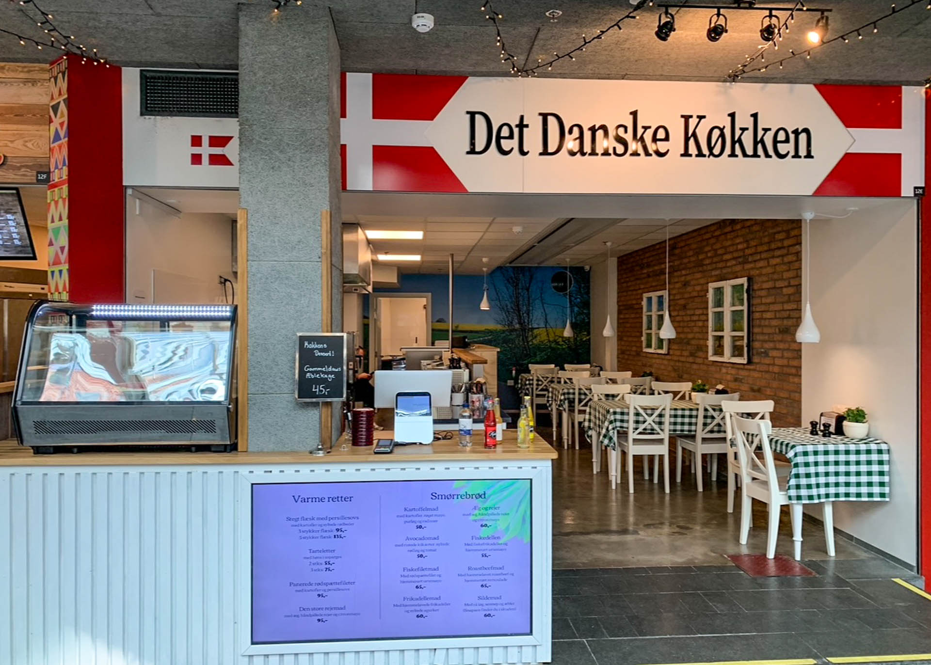 Det danske køkken lå i Paladspassagen