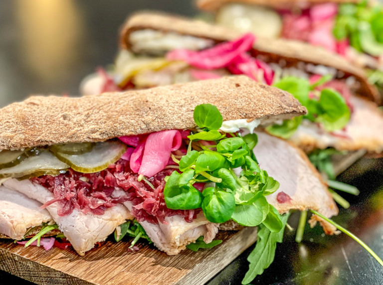 Sandwich hos Café Nordic i DGI-Huset i Vejle