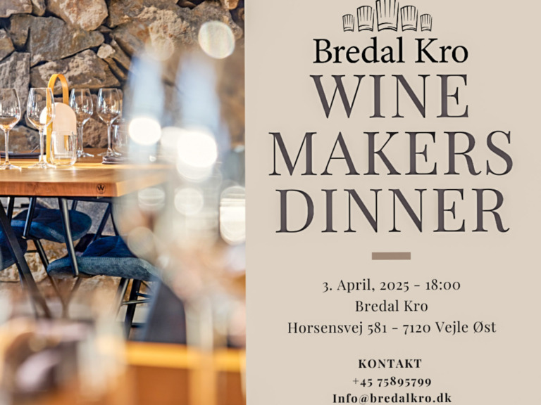 Bredal Kro afholder Winemakers Dinner.
