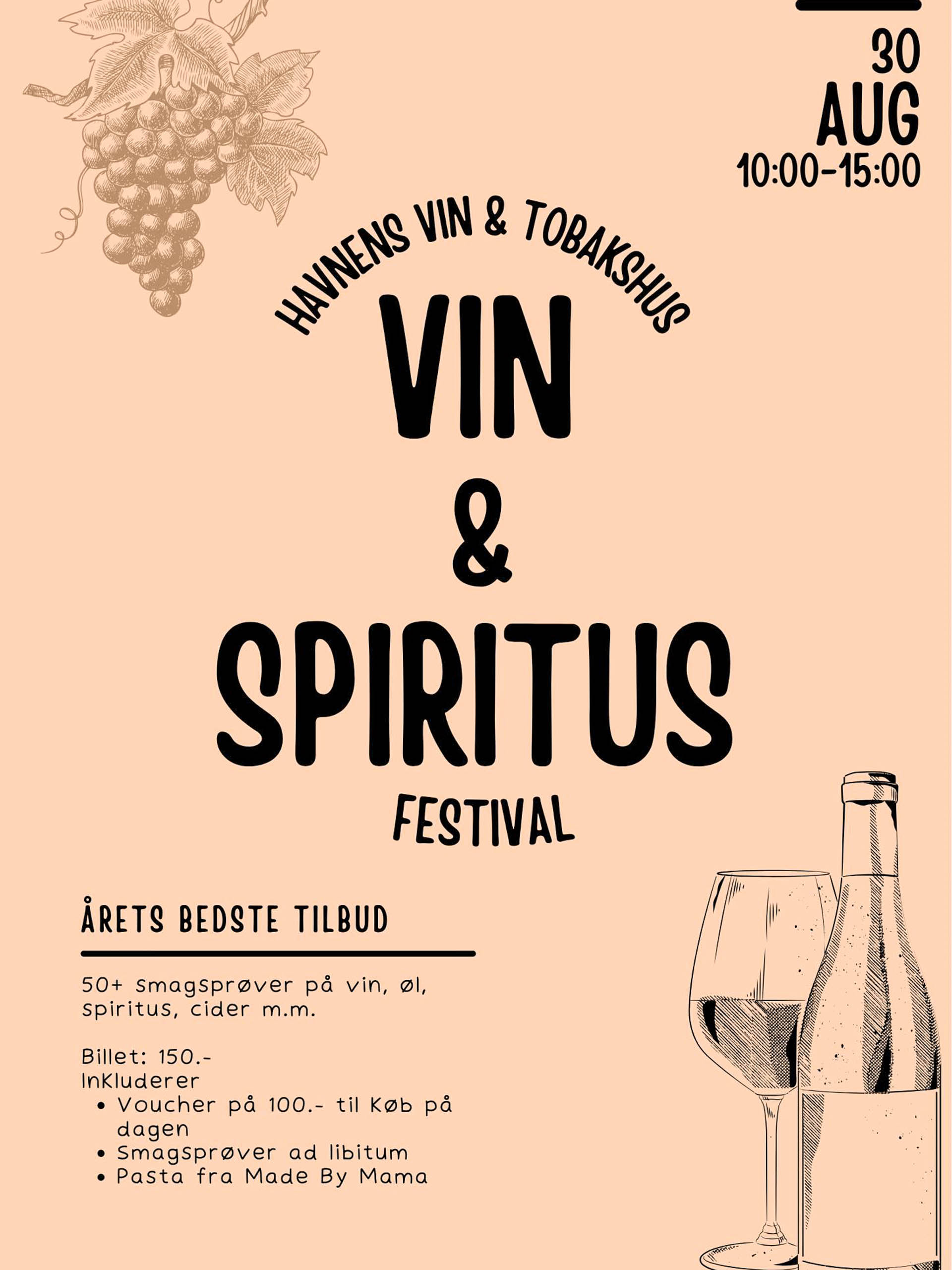 Skal du med til vinfestival hos Havnens vin & Tobakshus?