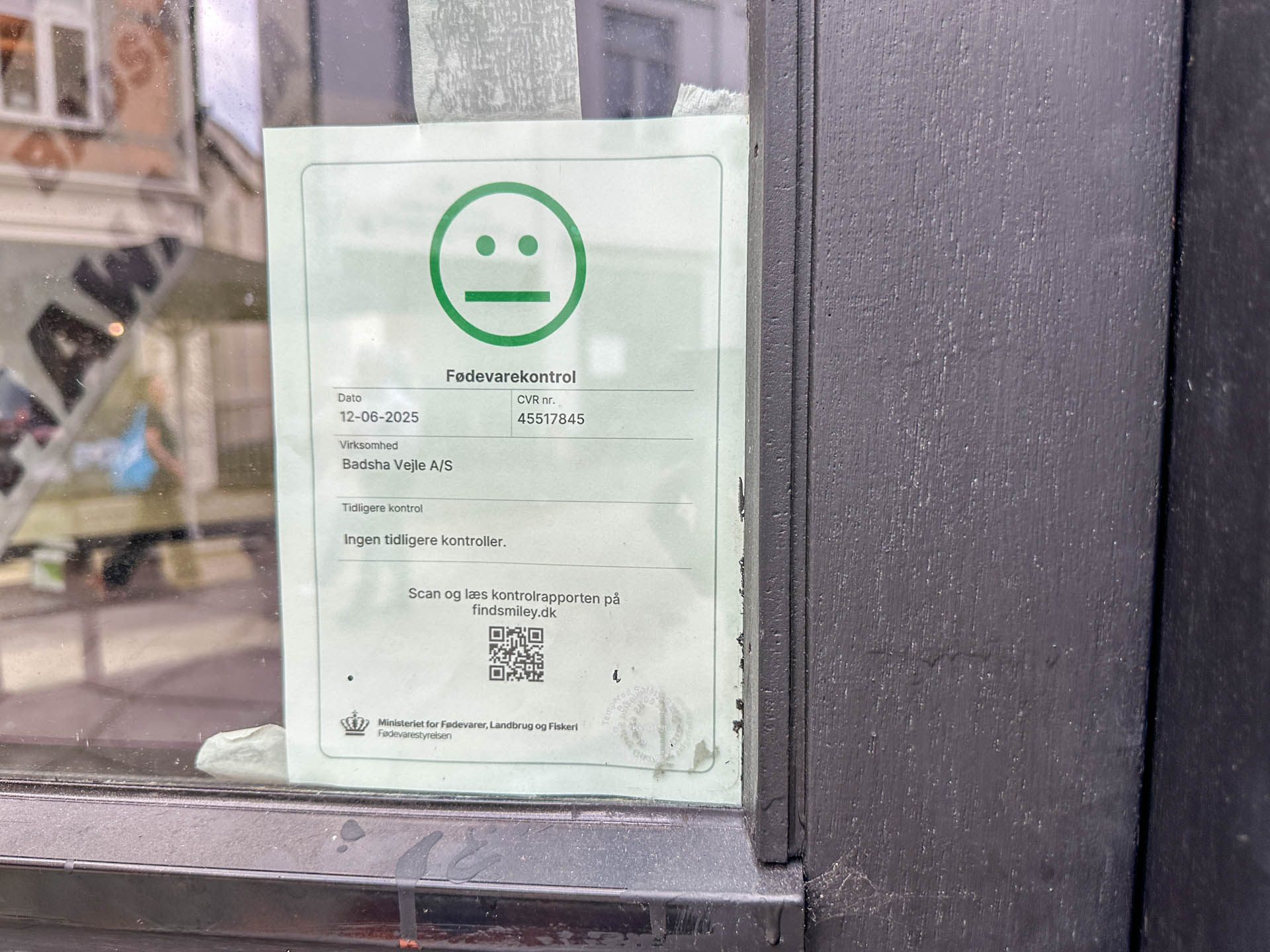 Fødevarekontrollens vurdering af Badsha