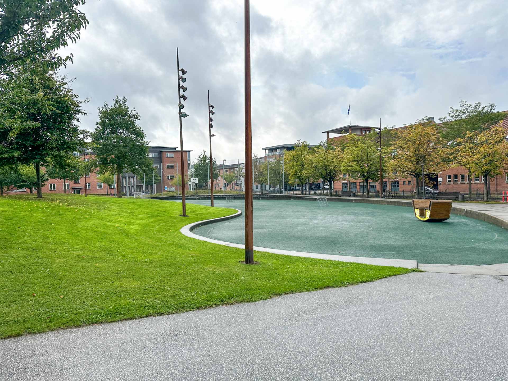 Mariaparken i Vejle har gode faciliteter.