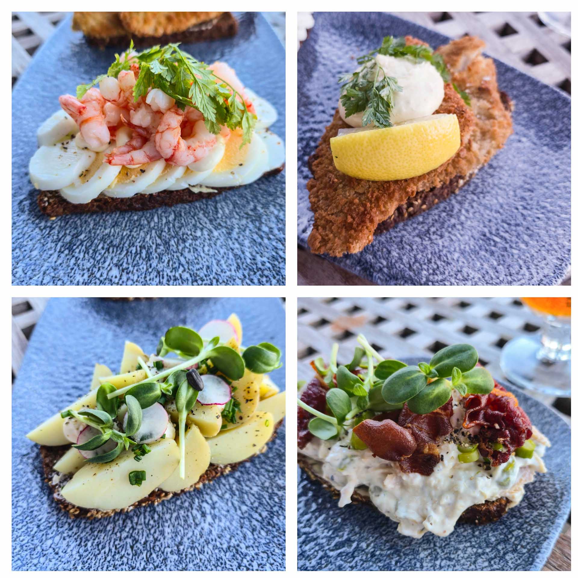 Smørrebrød hos Restaurant Brejning Havn