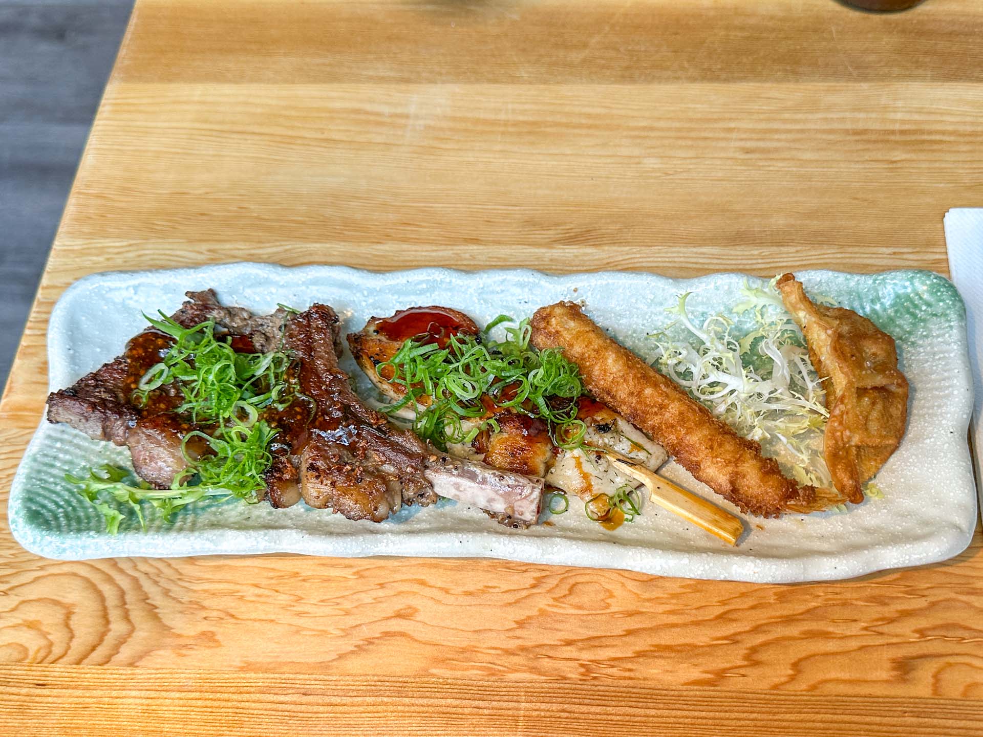 En omgang forretter hos Atami Sushi i Vejle. 