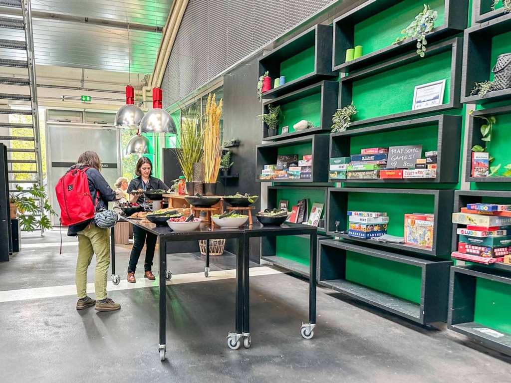 Buffet og brætspil hos SpinderiHALLERNE i Vejle.