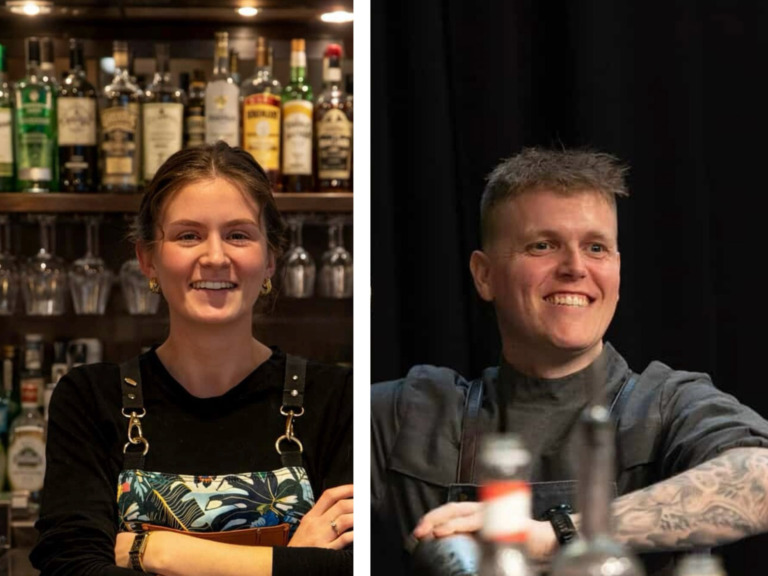 Ulrich Delauran Steffensen og Sophie Jacobsen står bag cocktailbaren Vitrum i Vissingsgade i Vejle.