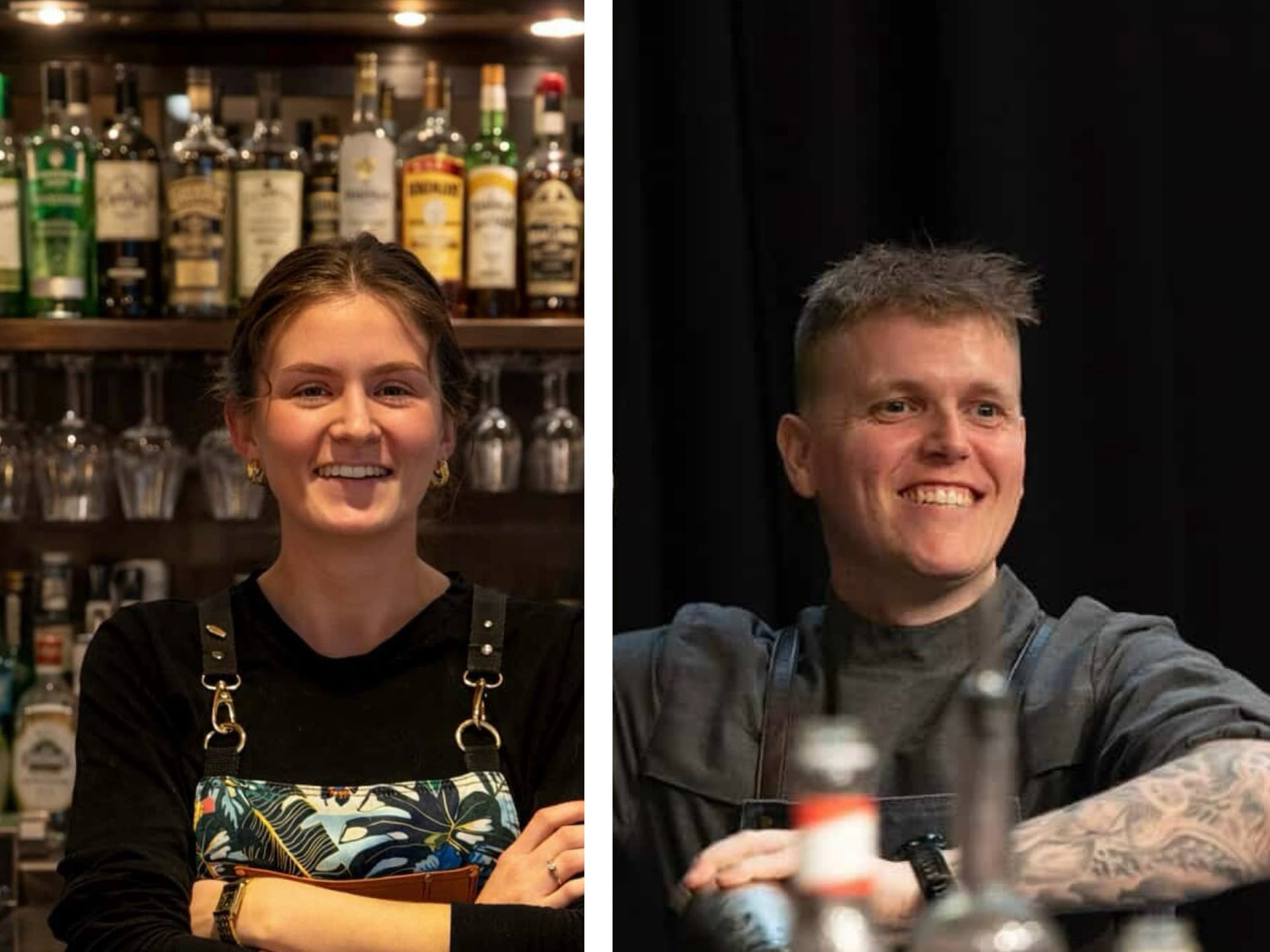 Ulrich Delauran Steffensen og Sophie Jacobsen står bag cocktailbaren Vitrum i Vissingsgade i Vejle.