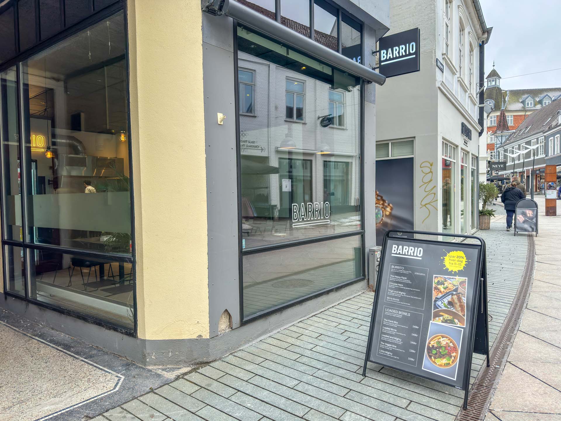 Barrio er mexicansk og ligger i gågaden i Vejle.