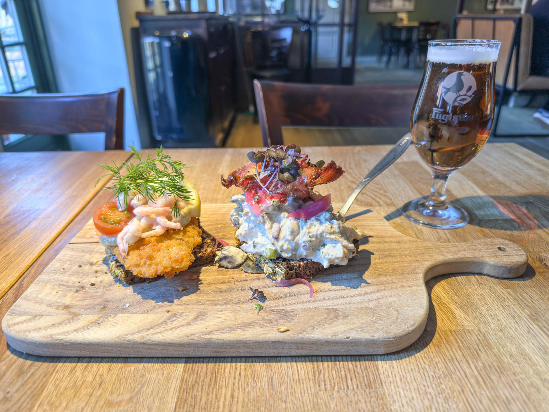 Smørrebrød hos Conrads i Vejle. 