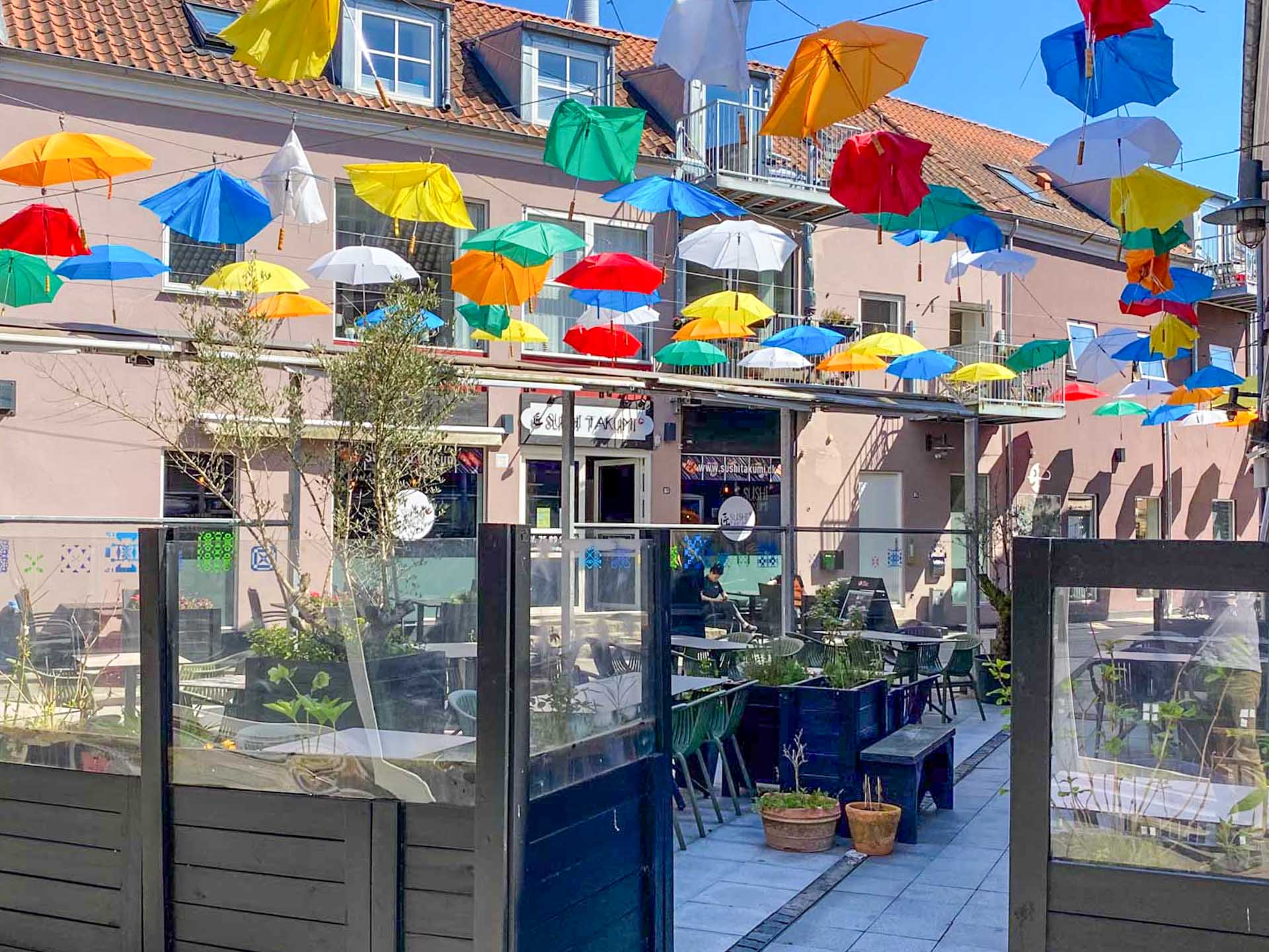 L´angolo Italiano i Nørregade har en dejlig afskærmet terrasse.