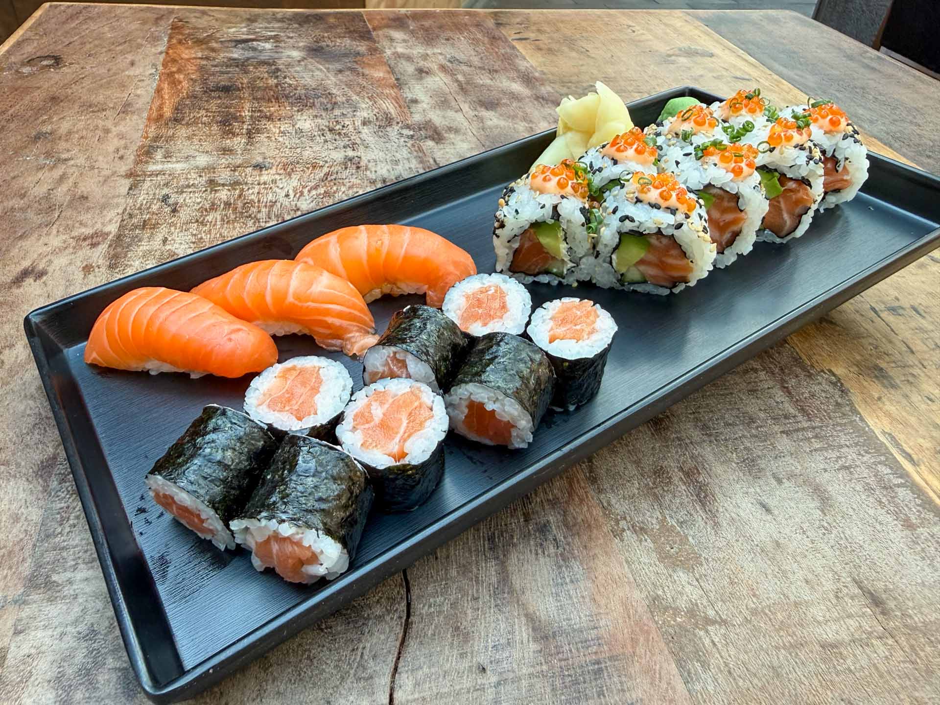 Sushi hos Sakura i Vejle.