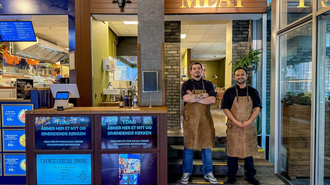 Meat ligger hos Social Dining i Vejle.