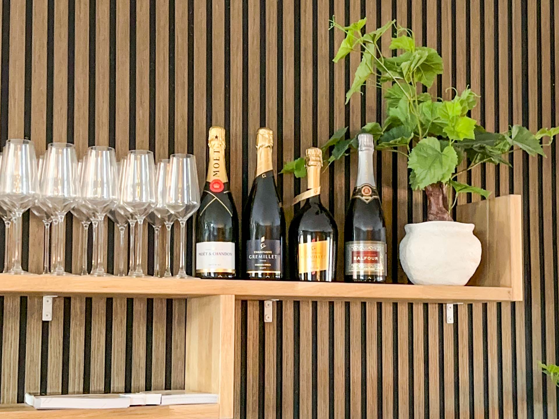 Noget af det vin man kan smage hos Min Vinbar i Hedensted